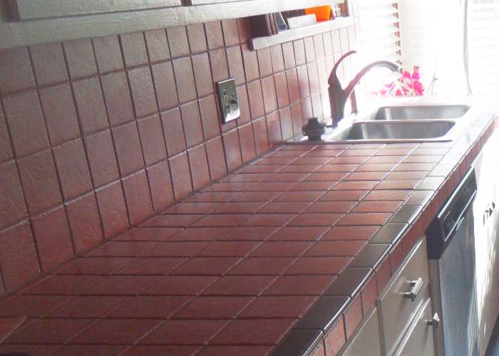 Replacing Ceramic Countertops, How To Tile A Sink Countertop